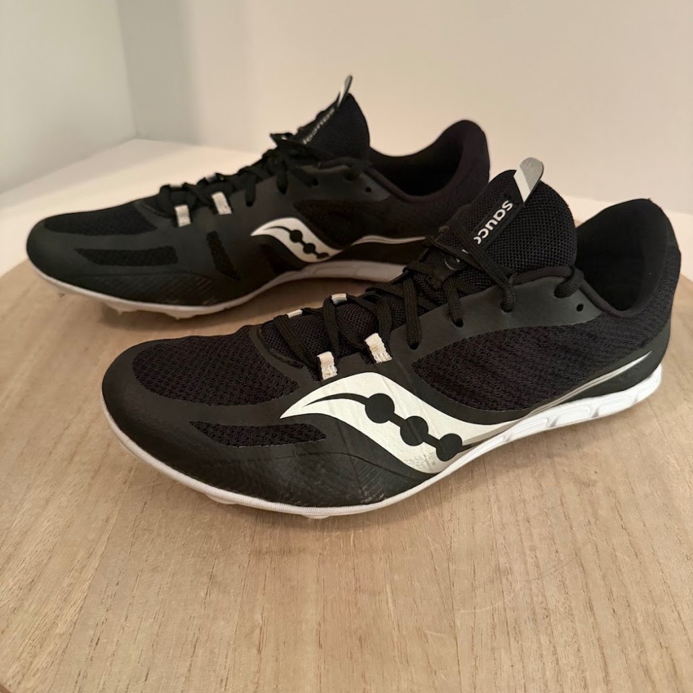 Saucony Ballista 2 Men’s Track & Field Sprint Spikes Size 9 Black White S29073-3